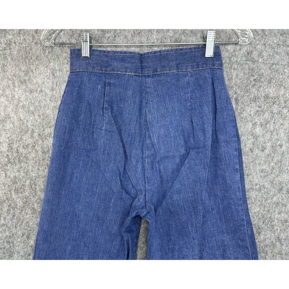 Vtg 70's Taylorsville Denim Jeans Women's Girl's Bell Bottoms Flare Size 0 USA - Picture 5 of 10